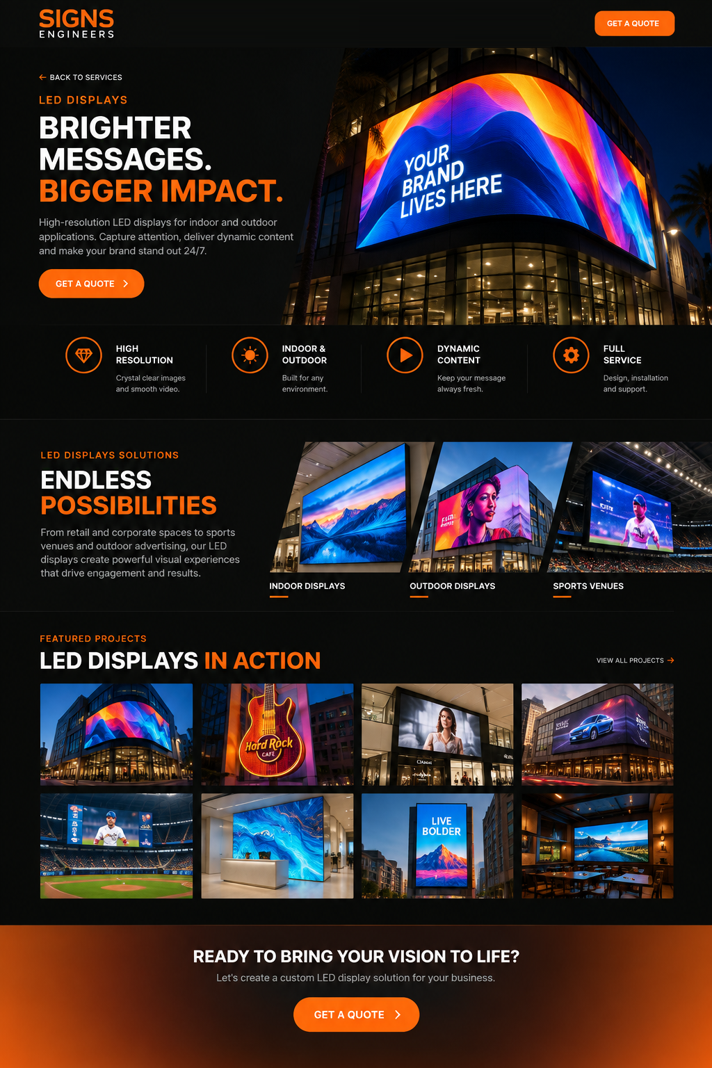 Brighter Messages Bigger Impact LED Displays